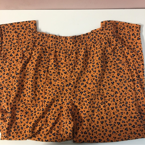‼️SOLD‼️Orange & Blue Leopard High Waisted Pants - Picture 4 of 13